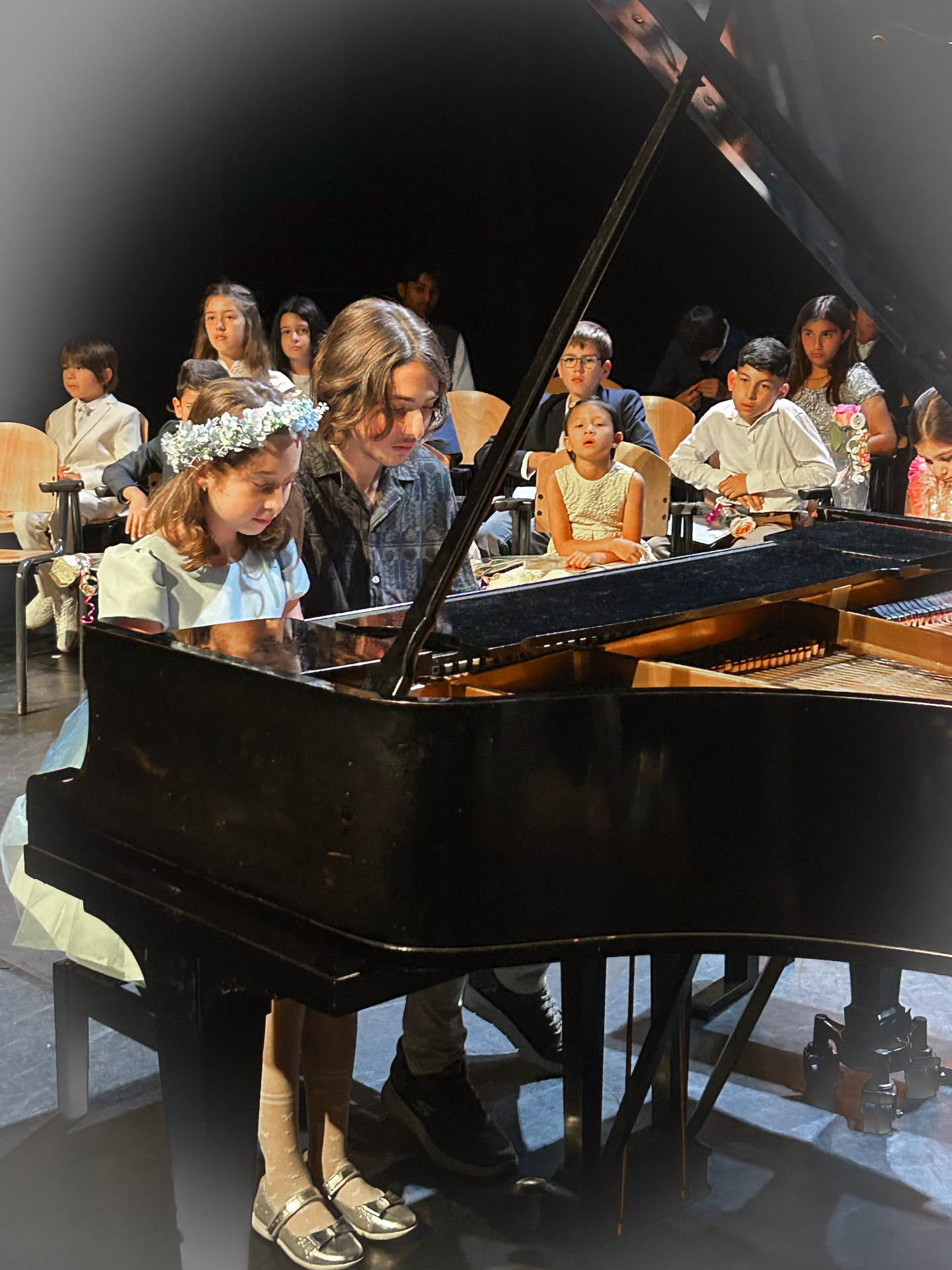 Young student performing at the Keser Piano Academy